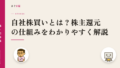 自社株買いとは?株主還元の仕組みをわかりやすく解説