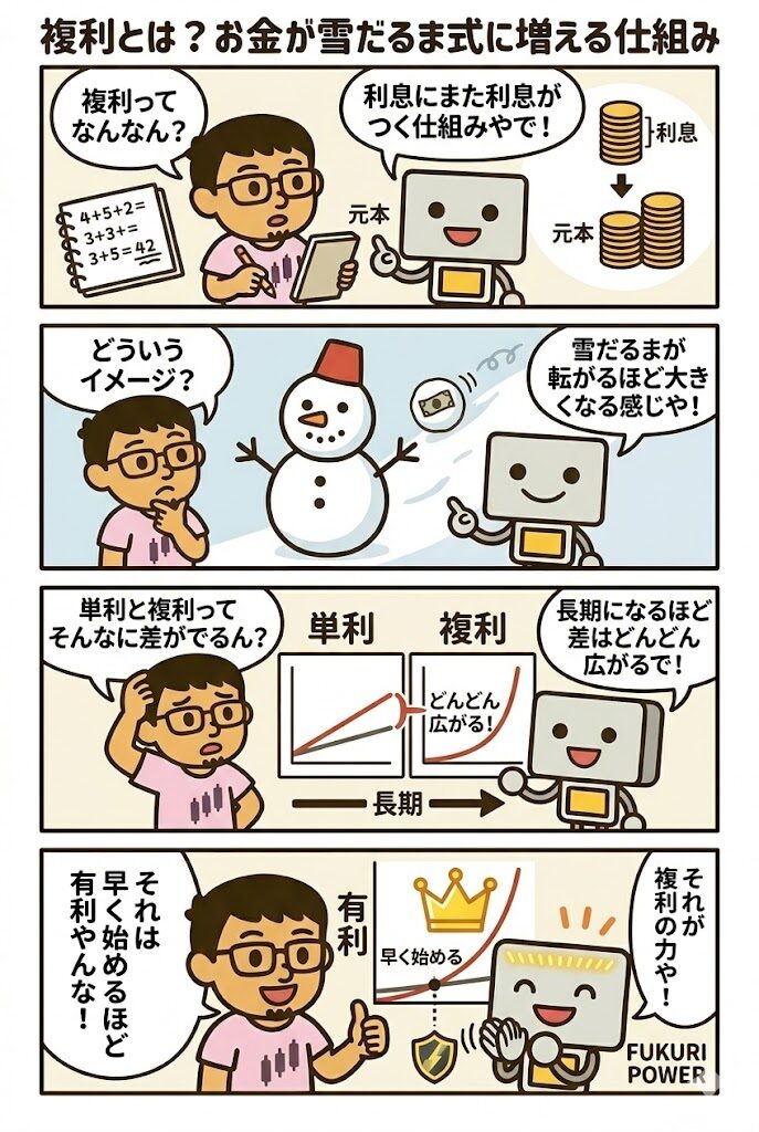 複利とは4コマ漫画